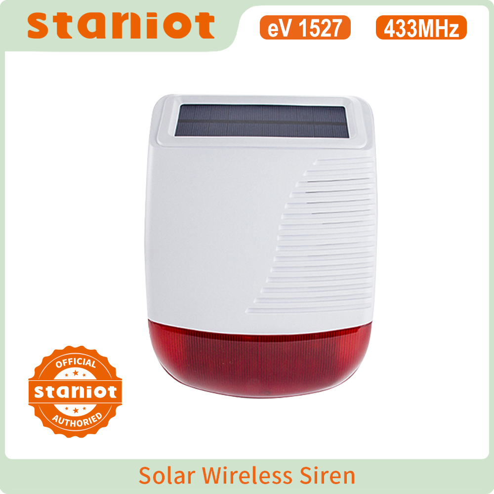 Outdoor Lighting Wireless - Staniot Draadloze Outdoor Solar Strobe Sirene