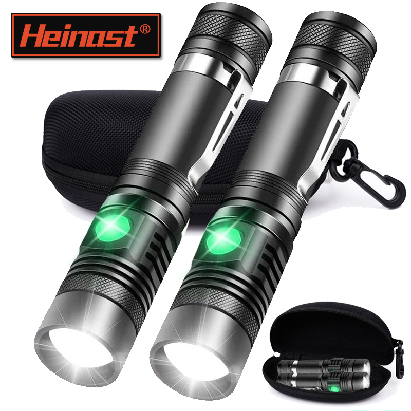 Outdoor Lighting Black - Oplaadbare T6 Handzaklamp Gebruik 18650 Zoom