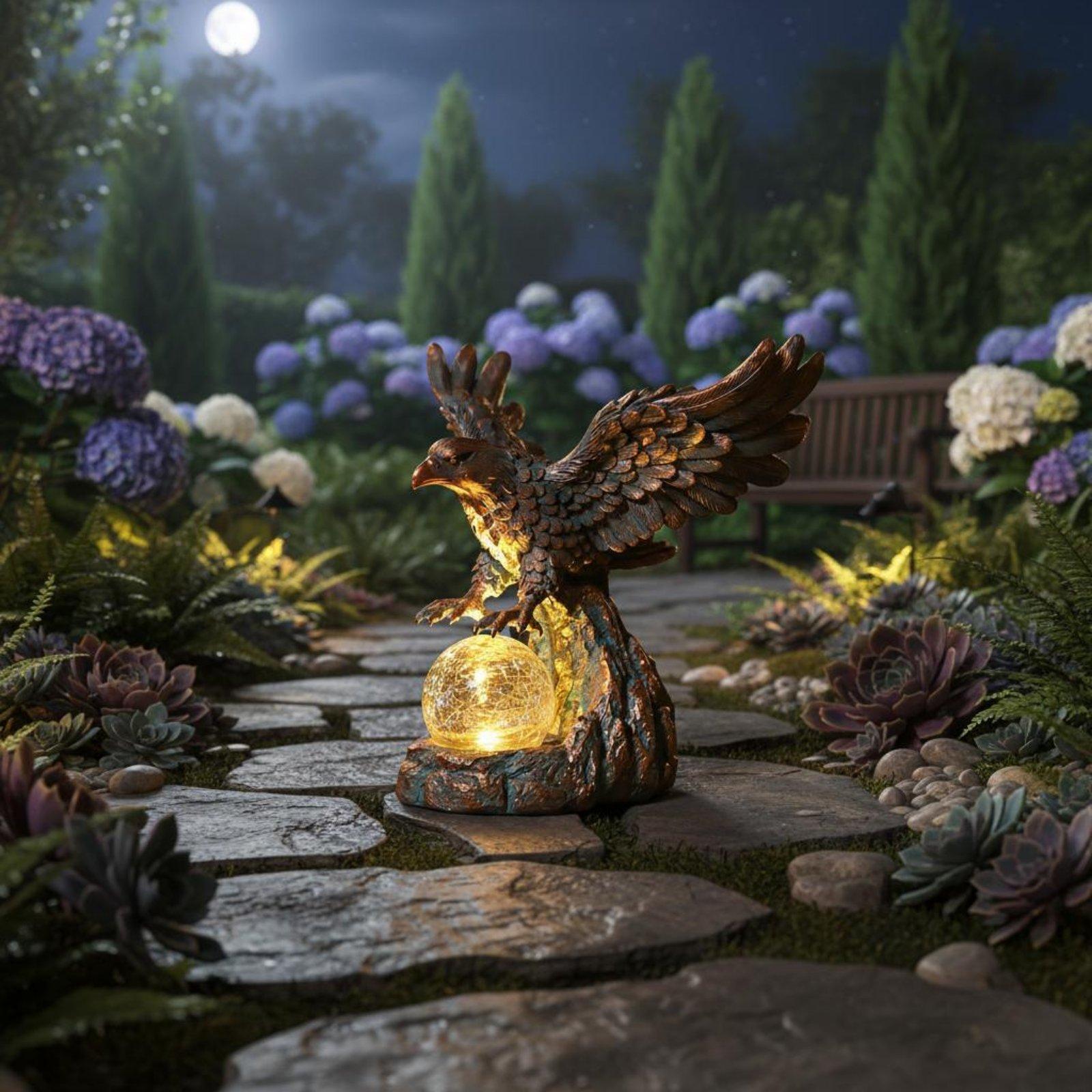 Outdoor Lighting Pathway - Solar Eagle Statue Light Waterdichte buitenverlichting