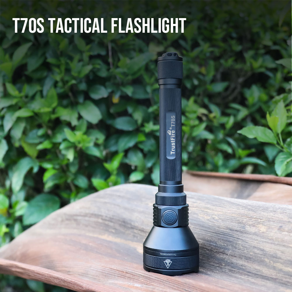 Outdoor Lighting Black - TrustFire T70S LED-zaklamp, 2300 lumen, oplaadbaar,