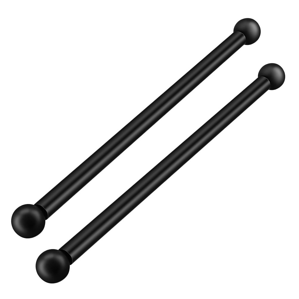 Outdoor Lighting Black - 2 stuks buitenlampenpaal met dwarsarm, 56