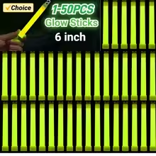 Outdoor Lighting Effects - 1-50 stuks 6 inch militaire glowsticks