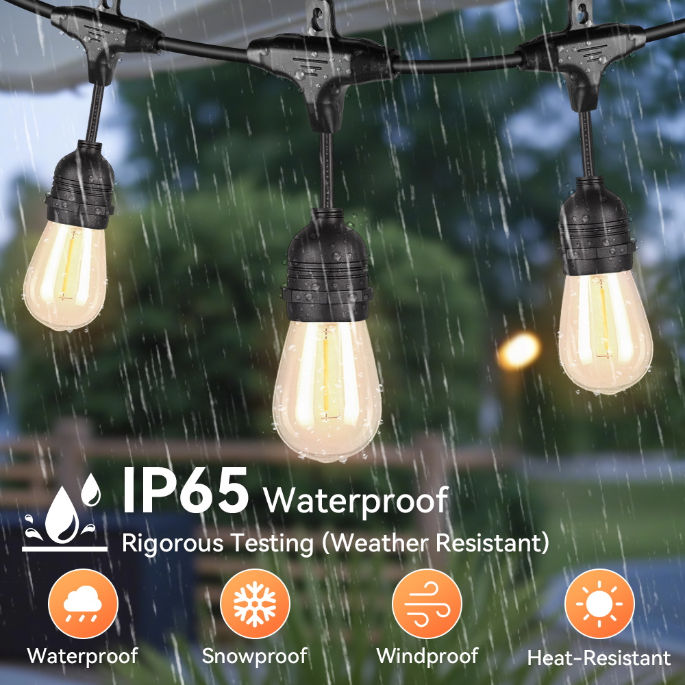Outdoor Lighting Uk - E27 Outdoor Lichtslingers Led-lampen UK/US Plug