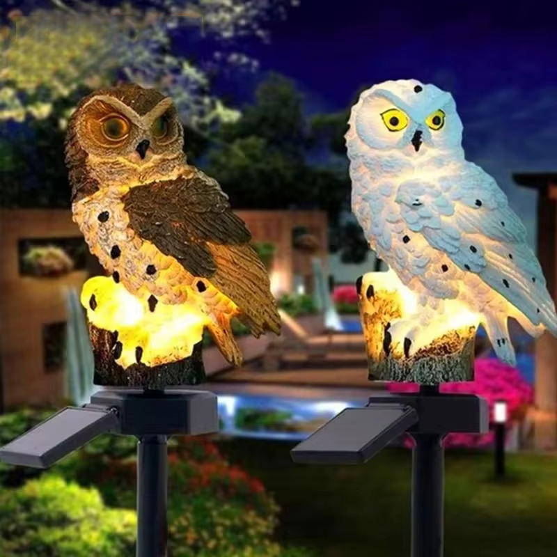 Zonne-aangedreven uilen-tuinla - Outdoor Lighting And Landscape recensie en prijs