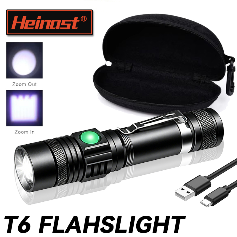 T6 LED oplaadbare zaklamp, 186 - Outdoor Lighting Black recensie en prijs