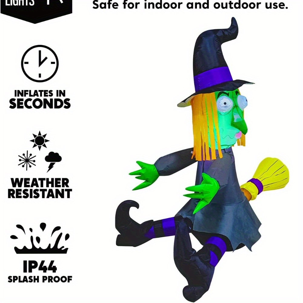 4FT Halloween opblaasbare heks - Outdoor Lighting Effects recensie en prijs