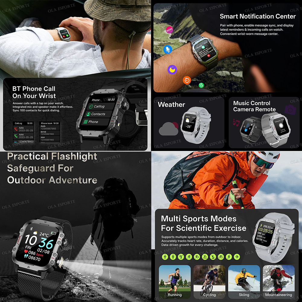 Militair Outdoor Smartwatch vo - Outdoor Lighting Track recensie en prijs