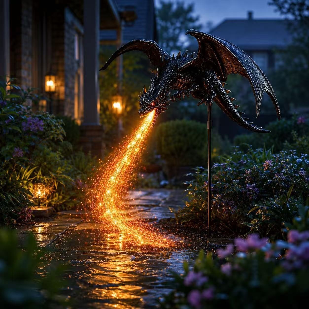 Solar Dragon Fire Tuinlamp, op - Outdoor Lighting Pathway recensie en prijs
