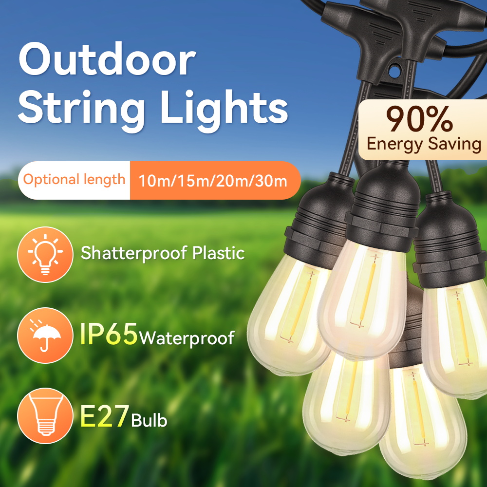 E27 Outdoor Lichtslingers Led- - Outdoor Lighting Uk recensie en prijs