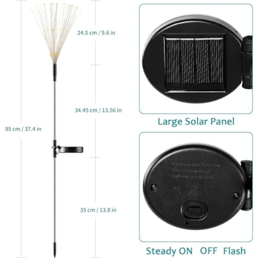 Zonne-vuurwerkverlichting, ver - Outdoor Lighting Pathway recensie en prijs